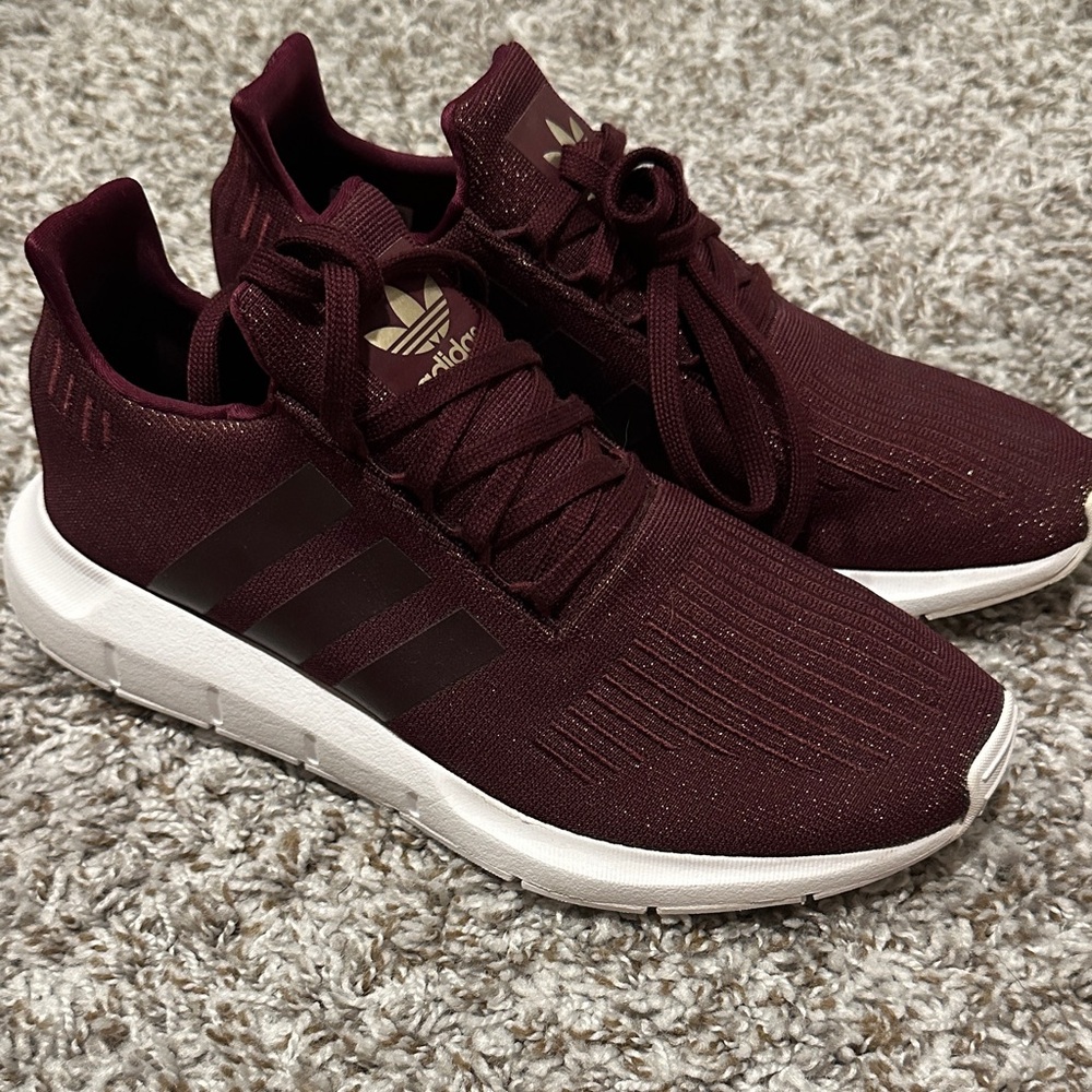 adidas Women's Burgundy (Maroon) Slip-On Sneakers